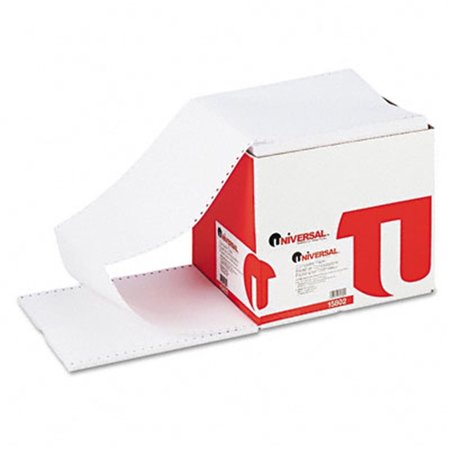 UNIVERSAL Computer Paper- 20lb- 9-1/2 x 11- Letter Trim Perforations- White- 2400 Sheets UN34079